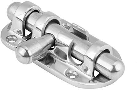 Barrel Bolt Latch，Stainless Steel Marine Boat Door Window Lock Latch Slide Barrel Bolt Clasp For Use In Doors, Wooden Doors, Windows, Boxes, Cabinets, Fences, Kennels, Bathrooms(60mm / 2.4in)