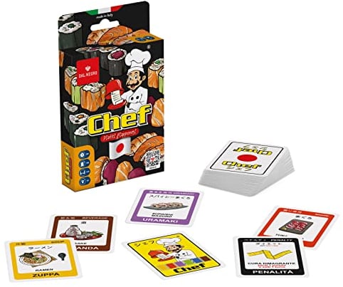 Dal Negro - Japanische Gerichte, Kartenspiel, geeignet für Familien und Kinder 6+, 2 bis 8 Spieler