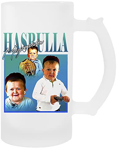 GUNMANT Hasbulla Magomedov Fighter Transparent Bier Becher Mit Griff Beer Mug With Handle