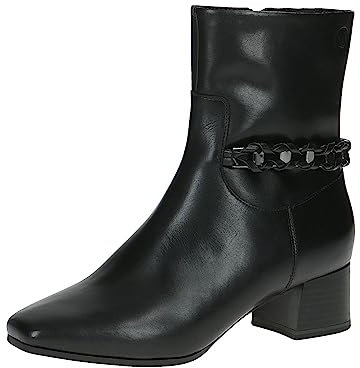 CAPRICE 9-25311-41, Botines de tacón con cordones para Mujer, Negro (Black Nappa), 39 EU