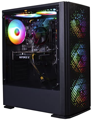 Veno Scorp Gaming PC Desktop Computer: I7-3770 3.4GHz,GTX 750 4GB GPU,16GB DDR3 RAM,256GB NVME M.2 SSD,1TB HDD,500W PSU,Vortex 6 ARGB CASE,600Mbps WiFi,Windows 11