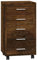 vidaXL Armoire à Tiroirs avec roulettes Armoire de Rangement Organisateur Meuble de Bureau Chambre d'enfant Intérieur Chêne Fumé Bois d'Ingénierie