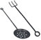 AB Tools Toasting Fork & Chestnut Roaster Loop Twisted Fire Wood Burner Steel Metal