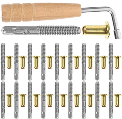 Vaguelly 1satz Harfenstimmnagel Set Hochwertige Ersatzteile Mit Stimmwerkzeug Für Mit Langlebige Materialien Für Musiker Und Instrumentenliebhaber