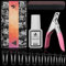 MAGIC ARMOR 504 pcs Kurze French Nägeltips Künstliche Nägel mit nagelkleber 10 Größen Half Cover Nail Tips für Acryl Nägel Ballerina Nägel, Klare Mittlerer Künstliche Nägel & Nagelfeilen Nagelknipser