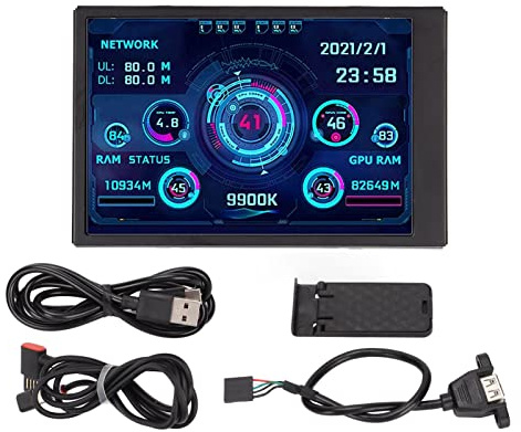Pissente 3.5in IPS USB Mini Screen, display, compur mp monitor