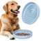 Happilax Antischlingnapf für Hunde – Silikon-Futternapf für langsames Fressen – Fördert Verdauung & mentale Stimulation – Sicher & leicht zu reinigen – 25x4x18 cm, Blau