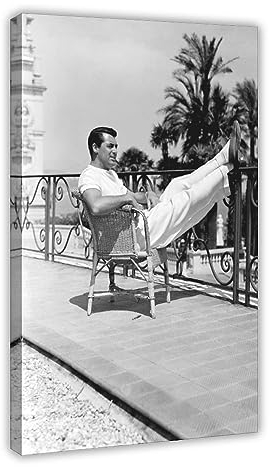 SPERKY Filmschauspieler – Cary Grant Retro-Poster, Leinwand-Poster, Wandkunst, Dekor, Bild, Gemälde für Wohnzimmer, Schlafzimmer, Dekoration, Rahmen-Stil, 60 x 90 cm