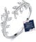 Sterling Silber Daumen Ringe Für Damen S925 Silber Ringe Cubic Zirconia Verlobungsring Minimalist Silber Ringe 925 Frauen Verstellbar Fingerring Ring Für Mädchen Mit Inspirationskarte