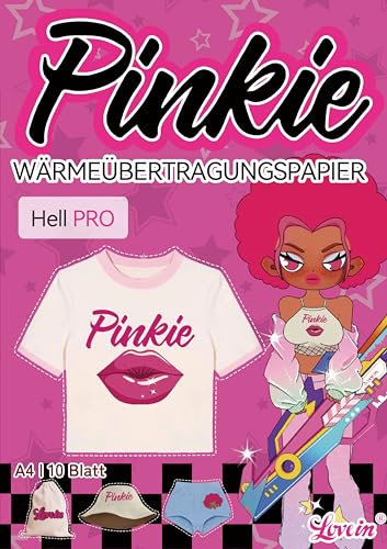 INKJET A4X10 Blatt,Transferfolie,Bügelfolie (durchscheinend) für helles Textilien,bedruckbares Transferpapier zum Aufbügeln , Bügeleisen und Transferpresse,Kein Spiegeldruck,bügelfolie zum bedrucken