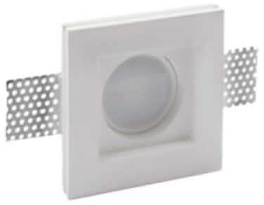 Recessed Spotlight in Plaster Complete with GU10 IP20 Lamp Holder