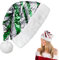 Alederways Weihnachtsmannmütze Weihnachtsmütze, Unisex Weihnachtsparty Hut für Erwachsene, samtweichem Plüsch klassische Pelz Xmas Hut (Rote und grüne Pailletten)