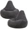 Icon Dalton Sitzsack Cord, Dunkelgrau, 2er-Pack, Gaming Sitzsack Erwachsene mit Füllung, Bean Bag, Cord Sessel, Lounge Sessel, Lounge Stuhl, Schlafzimmer, Wohnzimmer, Wohnzimmer Möbel