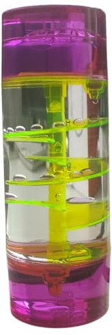 Sablier Deau Minuterie de Gouttes, Minuterie Liquide Jouets Sensoriels, Lampe à Lave Colorés, Motion Bubbler Fidget Jouet de Bureau Relaxants pour Enfants Adolescents Adultes (#Rose)