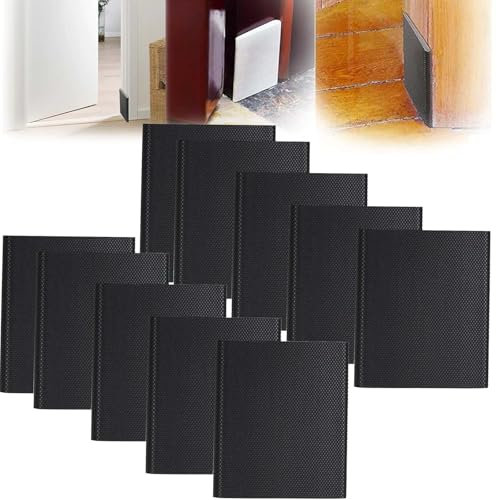 ZANWANXIN Foam Door Corner Seal, Foam Corner Seal Pads, Door Frame Seal Corner Foam, Self-Adhesive Door Corner Seals, Adhesive Door Corner Seals, Draft Stopper Door Frame Seal Corner Foam (10 Pcs-A)