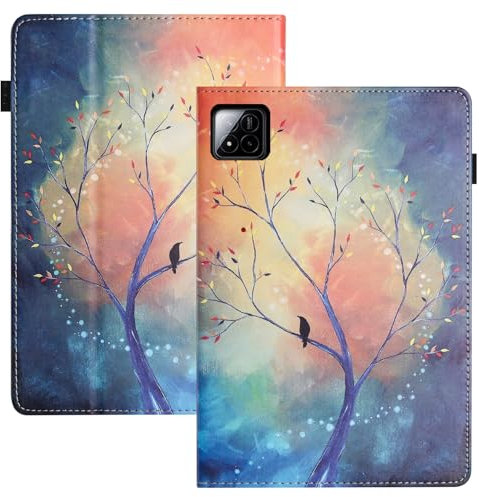 LSPCASA Funda para Xiaomi Pad 7/Pad 7 Pro 11.2 Pulgadas PU Material con Plegable en un Soporte Función de Portalápices Protegdora Carcasa para Xiaomi Pad 7/Pad 7 Pro-Árbol de la Esperanza