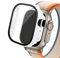 SERDAS Funda de cristal para Apple Watch Ultra 2, Protector de pantalla de PC para smar twatch de 49mm, cubierta templada, accesorios de banda de la serie iwatch(White 05,Ultra 2 49mm)