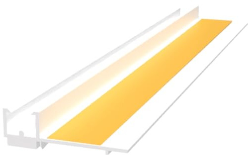 doitBau Anputzleiste 6 mm – Laibungsprofil mit Schutzlippe und Dichtband – schlagregendichter Putzanschluss für Fenster & Türen – Hart-PVC 6 mm – je Stab 2,6 m – 30 Stab 78 m