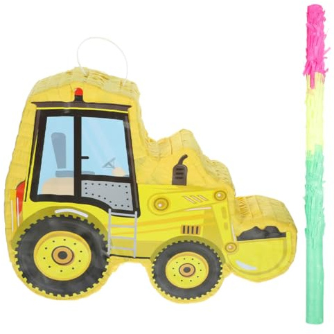 CHILDWEET Handgemachte Papier Piñata Auto mit Kreativer Form für Geburtstagsparty Partyzubehör aus Papier 1 Satz Feierdekoration