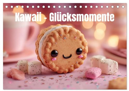 Kawaii-Glücksmomente (Tischkalender 2026 DIN A5 quer), CALVENDO Monatskalender