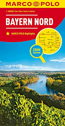 MARCO POLO Karte Deutschland Blatt 12 Bayern Nord 1:200 000: Wegenkaart 1:200 000 (MARCO POLO Karten 1:200.000)