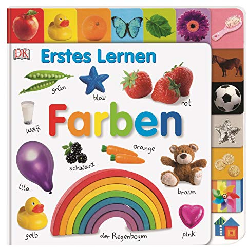Erstes Lernen. Farben: Pappbilderbuch mit Griff-Register und über 100 Fotos ab 1 Jahr