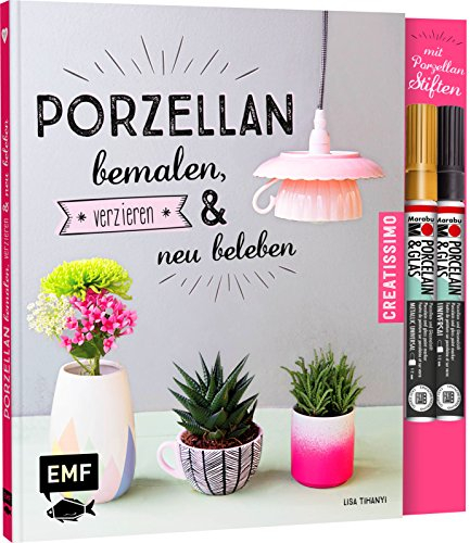 Porzellan bemalen, verzieren und neu beleben – Das Set mit 2 original Marabu Porcelain & Glas Stiften