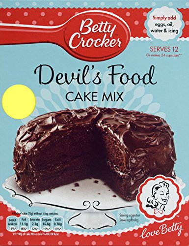 Betty Crocker Devils Food Cake Mix - 4 x 425gm