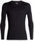 Icebreaker Herren Funktionsshirt 200 Oasis LS Crewe, Black, XXL, 104365001XXL