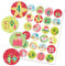 Papierdrachen 24 Adventskalender Zahlenaufkleber - Lama Nr 48 - Sticker 4cm - zum Basteln und Dekorieren deines ganz persönlichen Adventskalenders