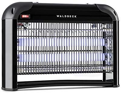 Waldbeck Mosquito Ex 4000 UV-Insektenfalle Insektenvernichter Mückenschutz (30 Watt, 100m² Wirkung, ohne toxische Chemikalien, geruchslos und geräuschlos, inkl. Aufhängevorrichtung) schwarz