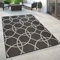 Paco Home In- & Outdoor Teppich Balkon Terrasse Küchenteppich Gartenteppich Modern, Grösse:160x220 cm, Farbe:Schwarz 4