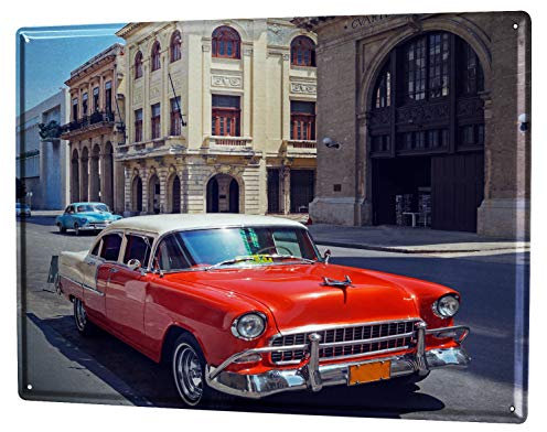 LEotiE SINCE 2004 Blechschild Nostalgie Auto Retro Havana Oldtimer