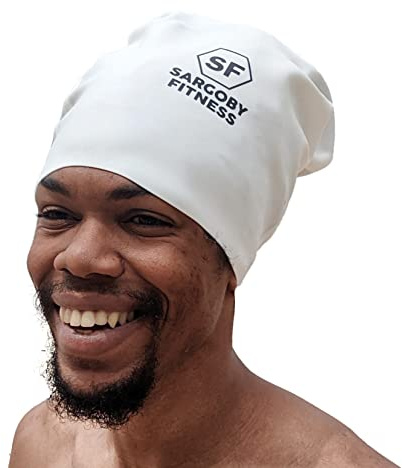 Sargoby Fitness Badekappe für Dreadlocks Zöpfe Locs Extra Extra große Badekappe!