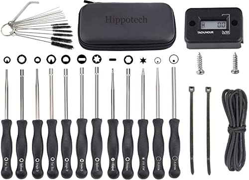 Hippotech Set di 12 strumenti di regolazione del carburatore e contagiri per motore a 2 tempi per Echo per STIHL per Poulan per motosega Husqvarna Weed Eater motosega