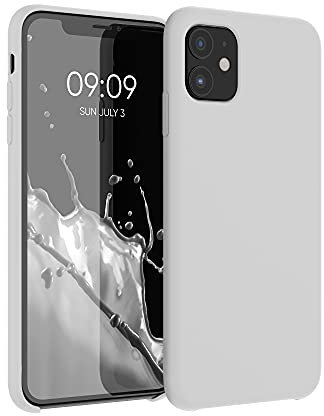 kwmobile Hülle kompatibel mit Apple iPhone 11 Hülle - Silikon Handy Case - Handyhülle weiche Oberfläche - kabelloses Laden - Beige matt