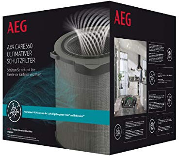 AEG Filtro HEPA 13 antibacterias, antivirus, polen para purificador de Aire AX91-404DG, neutraliza hasta 99,97%, vida útil 2 años