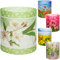 alles-meine.de GmbH 5 Stück - kleine Tischlichter Motiv frei wählbar Blumen & Blüten 10 cm - Licht - für Teelichter/Batterie LED Lichter & Kerzen - Windlicht - Tischdeko ..