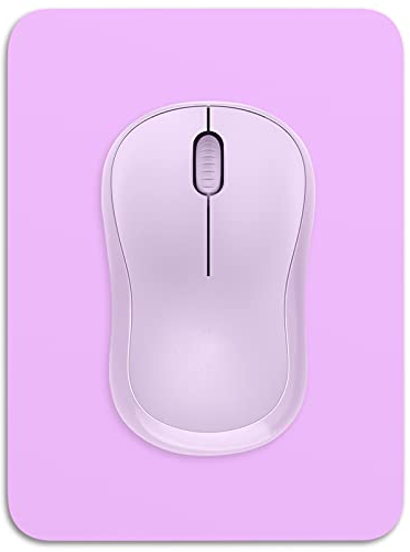 Dapesuom Small Mouse Pad 6 x 8 Inch with Non-Slip Rubber Base, Mini Mouse Pad for Women Kids Men Wireless Laptops Travel, Purple
