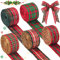 5 Rollen 30 Yards Büffel Plaid Verdrahtet Bänder 1 Zoll Büffel Kariert Bänder Weihnachten Verdrahtet Bänder Büffel Kariert Bänder Winter Kranzbänder für DIY Basteln Geschenk Verpackung Bögen