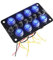 Pannello di Controllo Multi-Interruttore, Asudaro 10A Pannello Interruttori per Fusibili Resistenti All'Acqua E Alla Polvere Pannello Interruttori A Bilanciere per Auto 12V-24V Camion Barche