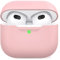 AHASTYLE AirPods 3 Hülle Silikon Schutzhülle und Haut Case für AirPods 3 [Front-LED Sichtbar] [Kabelloses Laden] Kompatibel mit AirPods 3 2021 (Ohne Karabiner, Rosa)