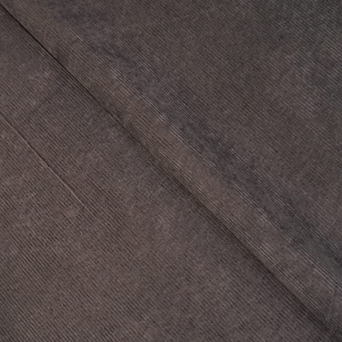 Tissu en velours côtelé - 8 baleines - 150 cm de large - Pantalon (au demi-mètre, marron)