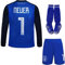 Mokiss Deutschland Neuer Kinder Torwart Trikot Fußball #1, Neu Saison, Shorts Socken Torwarttrikot (Blau (Langarm),26)