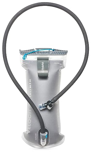 HydraPak Velocity (1.5L Hydration Reservoir) - Slim-Profile Wasserblase/Reservoir - selbstdichtendes Bissventil, auslaufsicher, vollständig umkehrbar und spülmaschinenfest