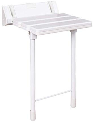 XOOPIT Duschhocker, Duschsitz mit Füßen, Klappstuhl für Badezimmer, ältere Menschen mit Behinderungen, Kinder, Badezimmer, Wand, Auffahrt, Schuhbank, Orange