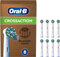 Oral-B Pro Lot De 8 Brossettes De Rechange Cross Action, AUTHENTIQUES, Blanches, Nettoyage En Profondeur, Têtes Rondes, Embouts Pour Les Brosses A Dents Electriques Oral B Pro, Carton