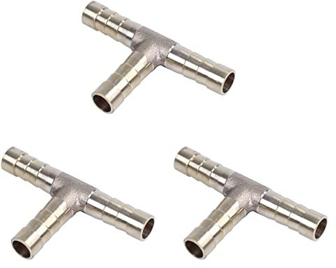 3X Connecteur pour tuyau de raccord de tuyau de carburant de gaz 'Air de 8 mm en forme de T