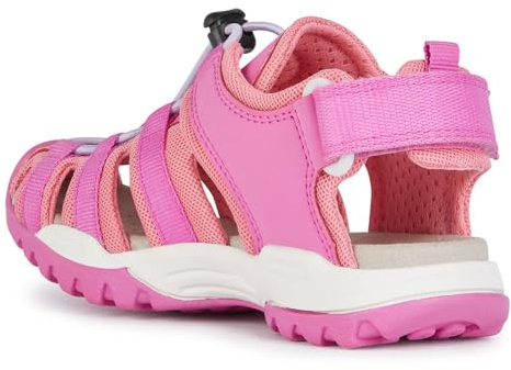 Geox J Borealis Girl B, Sandalia, Fuchsia Lt Coral, 36 EU