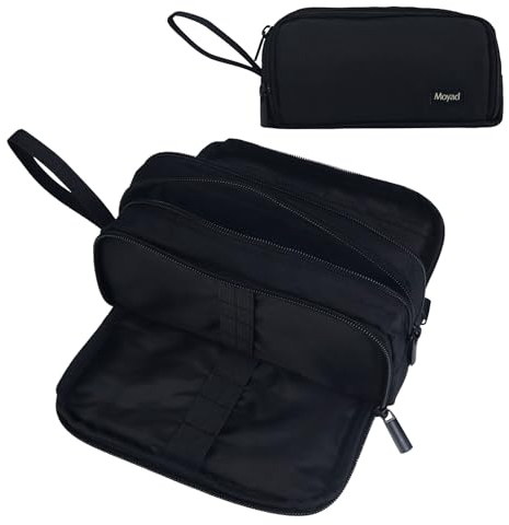 Moyad Federmäppchen Schwarz Federtasche Leinwand Schlampermäppchen Mit Reißverschluss Single Etui Federmappe Stiftemäppchen Organizer Für Teenager Mäppchen Jungen Mädchen Etui Schule